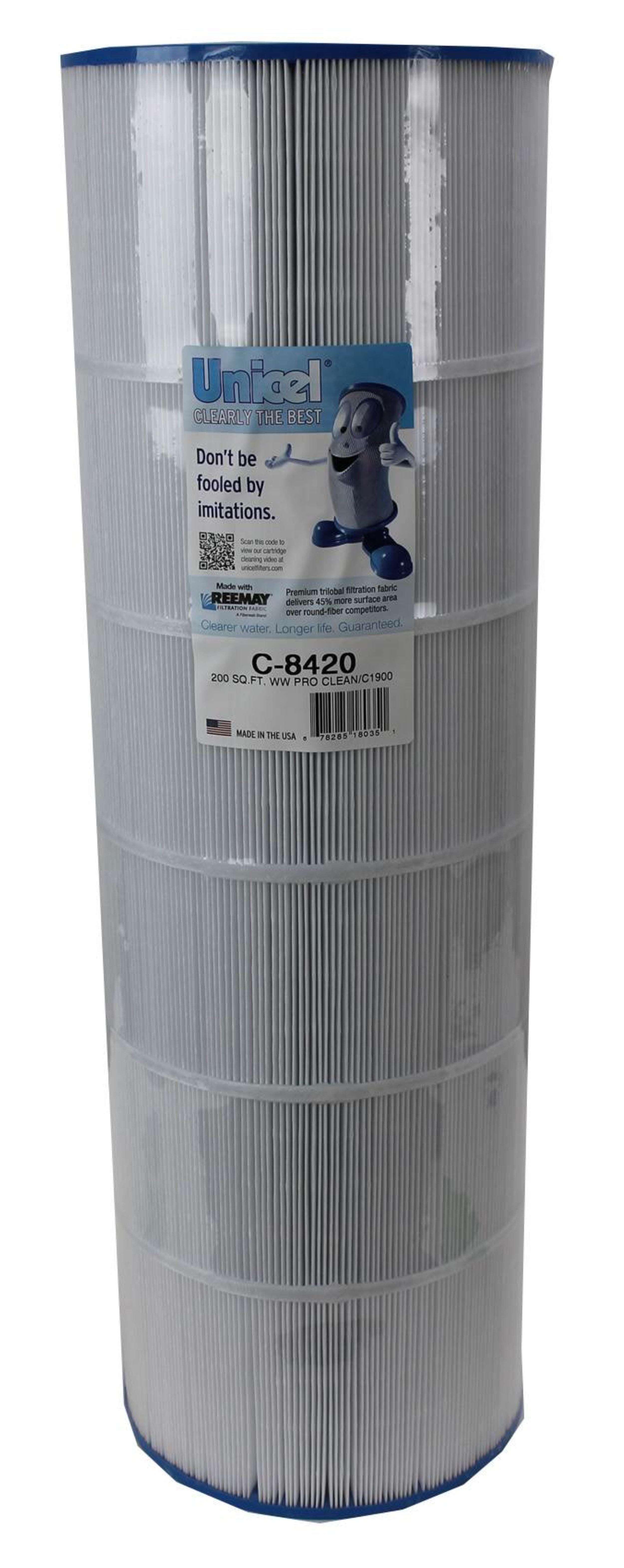 Unicel C-8420 Replacement 200 Sq Ft Swimming Pool Filter Cartridge, 236 Pleats - VMInnovations