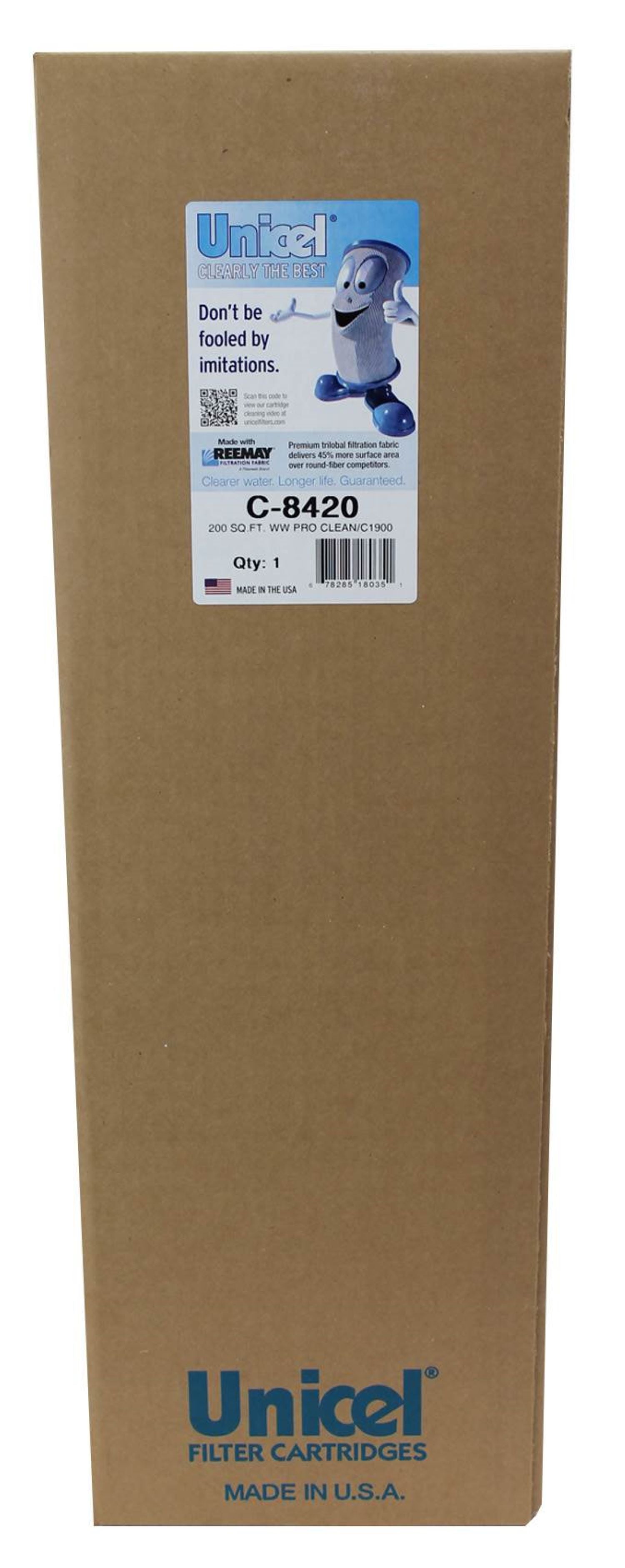 Unicel C-8420 Replacement 200 Sq Ft Swimming Pool Filter Cartridge, 236 Pleats