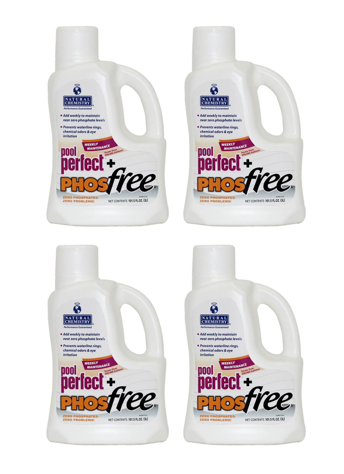 Natural Chemistry Spa Swimming Pool Perfect Plus PHOSfree Pool Cleaner (4 Pack)