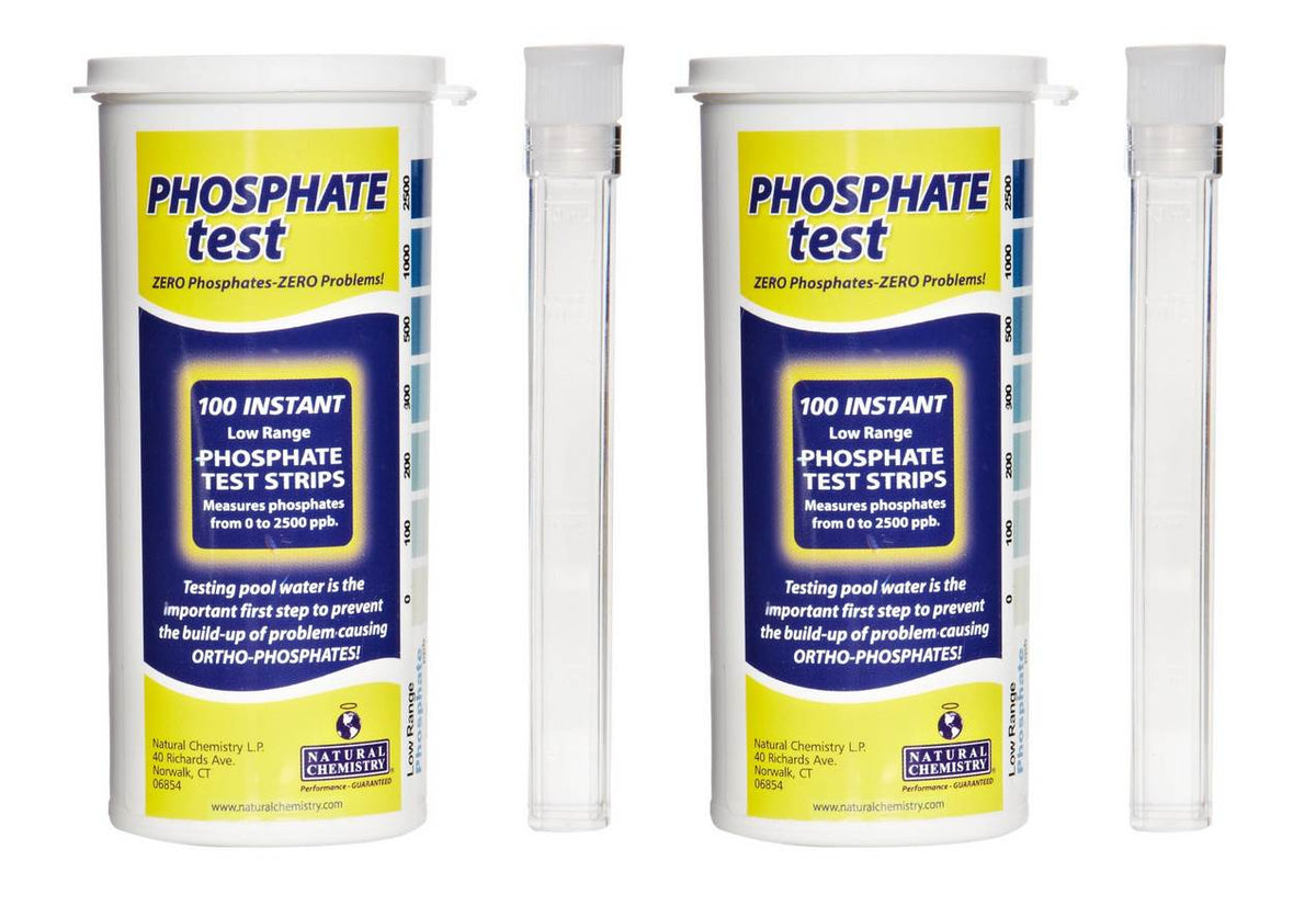 2 Natural Chemistry 00080 Swimming Pool Spa Phosphate Test Kit - 100 Strips Each