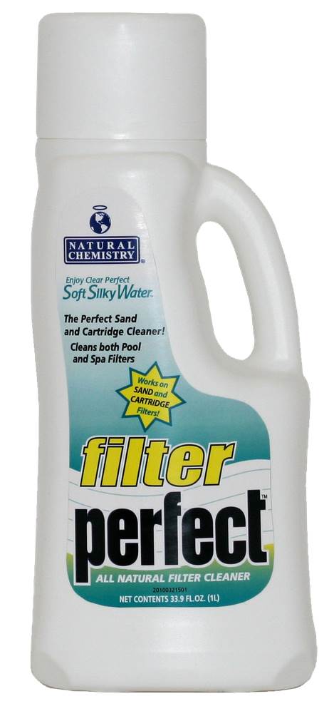 4) Natural Chemistry 03215 Swimming Pool Spa Filter Perfect Cleaner - 1L Each