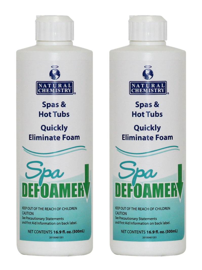 2 Natural Chemistry 04012 Flip Top Spa Hot Tub Water Quick Defoamer - 16 oz Each