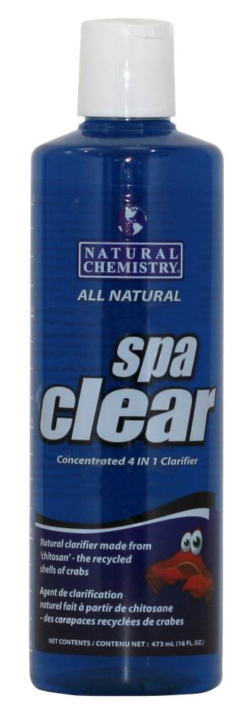 4) Natural Chemistry 04013 Spa Clear Chitosin Based Water Clarifier - 16 oz Each