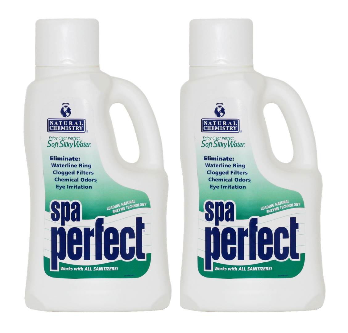 2) Natural Chemistry 04034 Hot Tub Spa Perfect Water Maintenance Clean - 2L Each