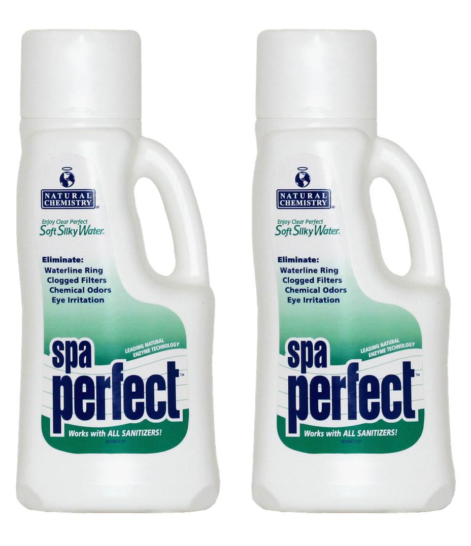 2) Natural Chemistry 04131 Tub Spa Perfect Water Maintenance Sanitizer - 1L Each