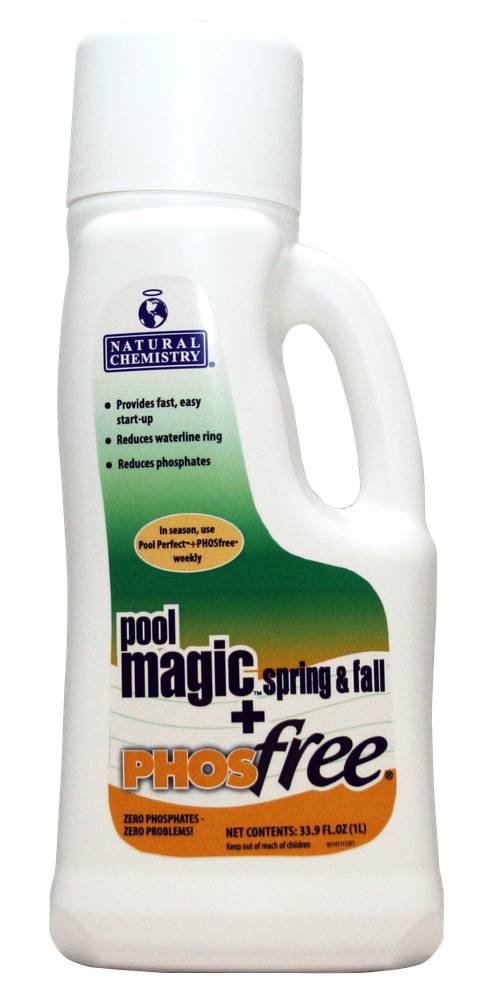 2) Natural Chemistry 05141 Spa Chemical Swimming Pool Magic PHOSfree - 1L Each