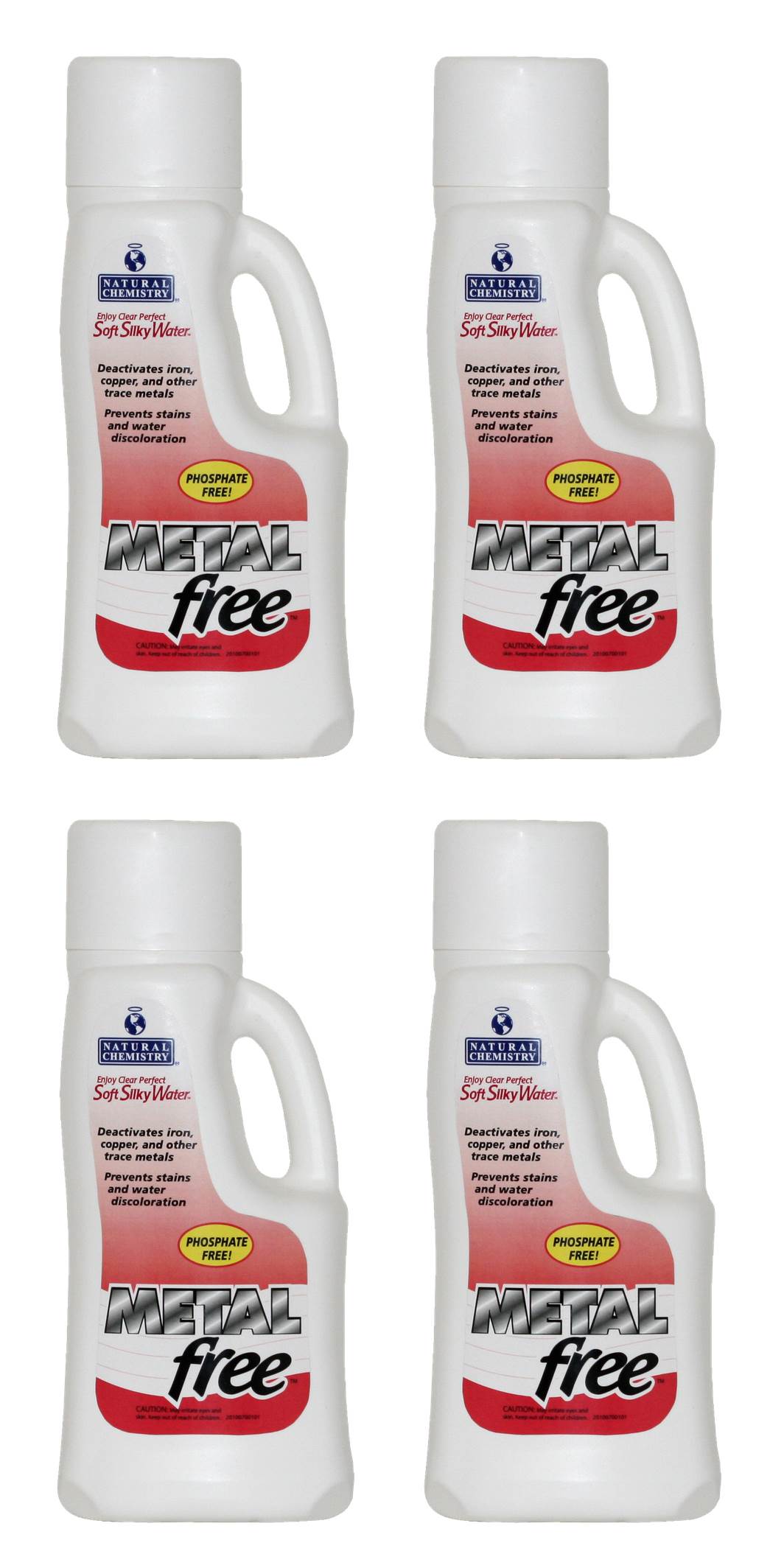 4) NEW Natural Chemistry 07001 Spa Swimming Pool Metal Free Chemical - 1L Each