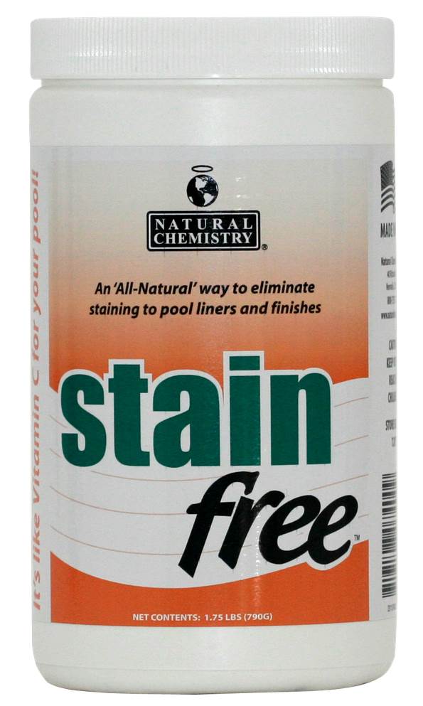 2) Natural Chemistry 07400 Swimming Pool Spa STAINfree Remover - 1.75 lbs Each