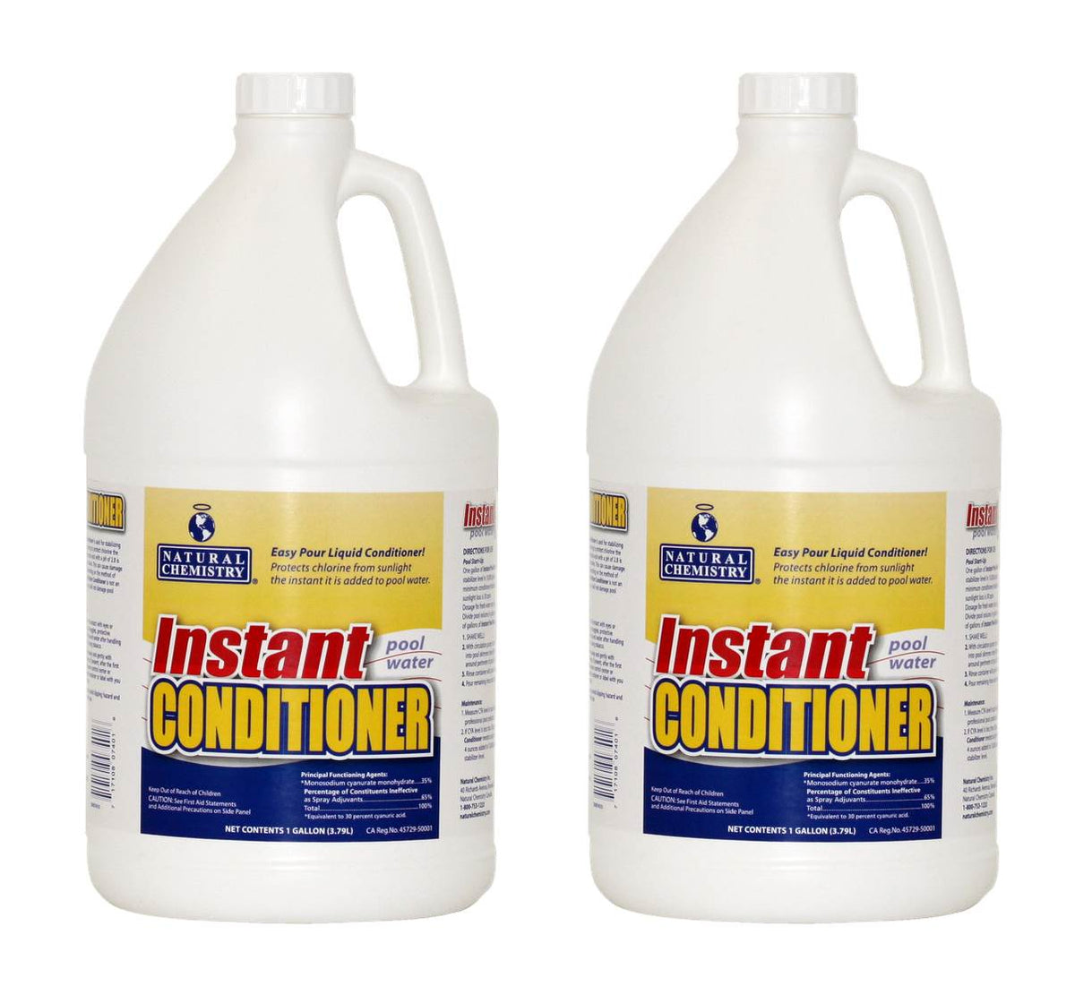 2) Natural Chemistry 07401 Spa Swimming Pool Conditioner Stabilizer - 1 Gal Each