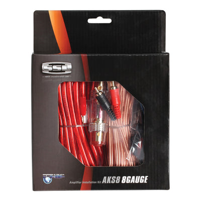 Soundstorm 8 Gauge Ga Complete Car Amplifier Wiring Installation Kit (2 Pack)