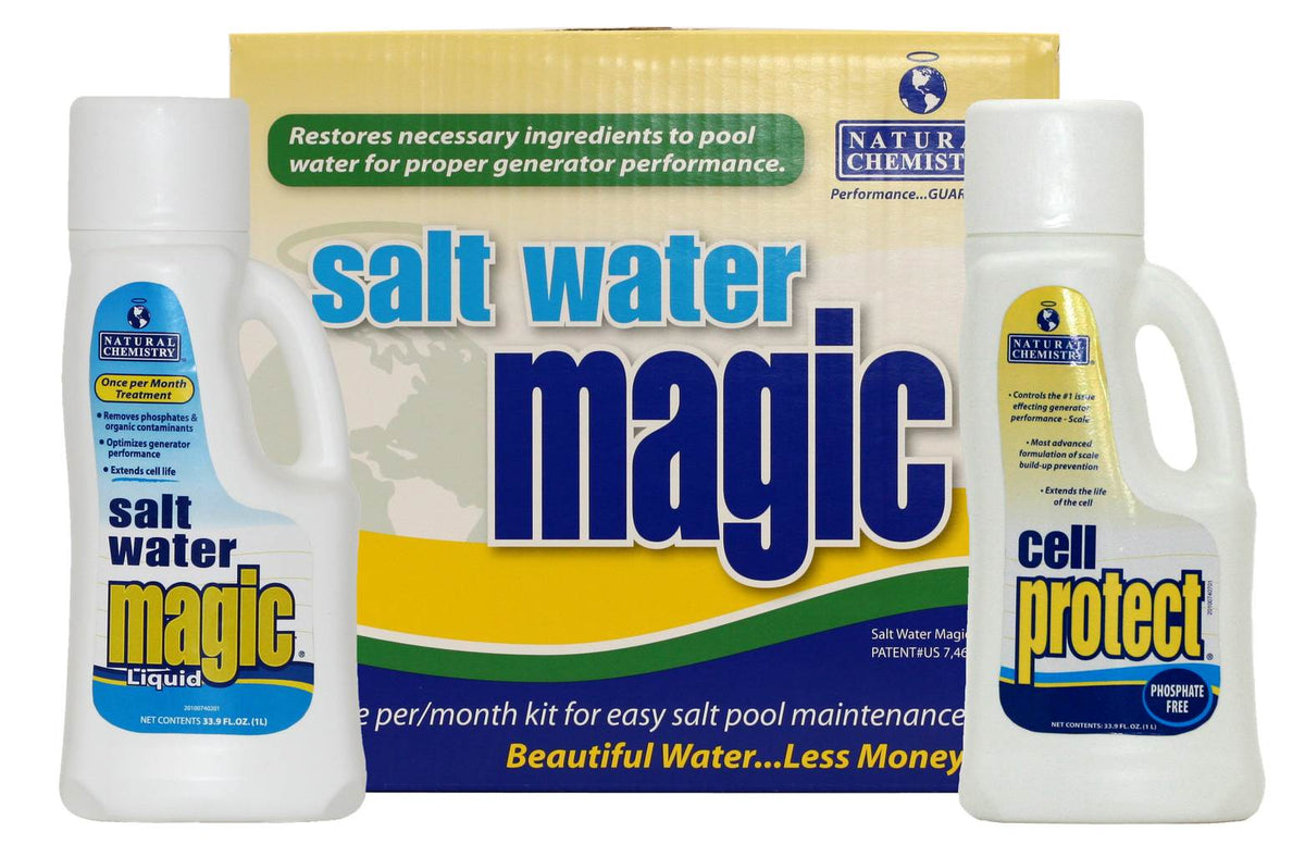 2) Natural Chemistry 07404 Spa Swimming Pool Water Magic Monthly Chemical Kit