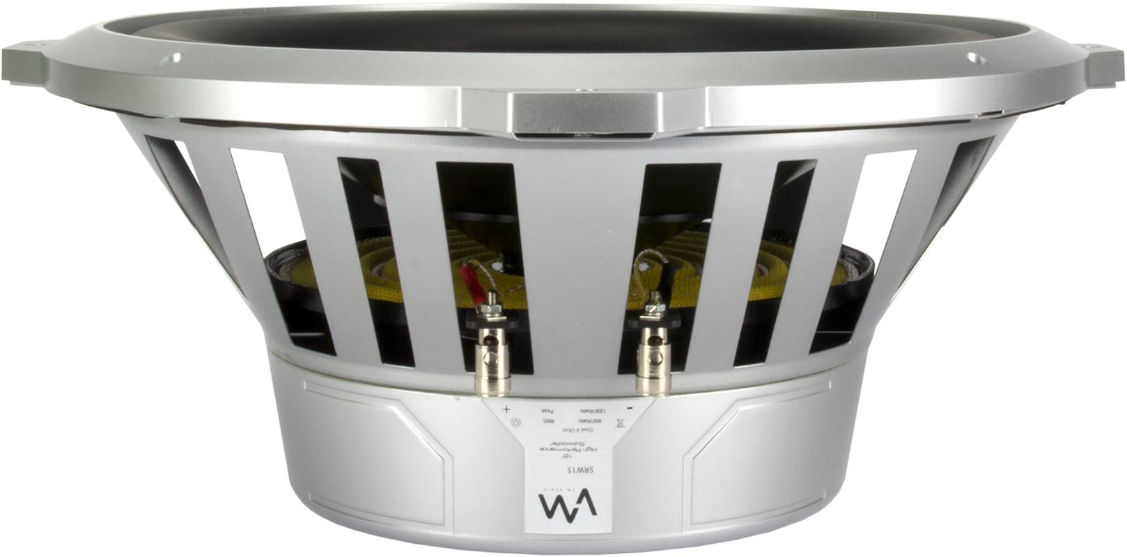 2 VM Audio SRW15 15" 2400W Car Subwoofers DVC 4 Ohm + EXA2400.2 Amp + Wiring Kit