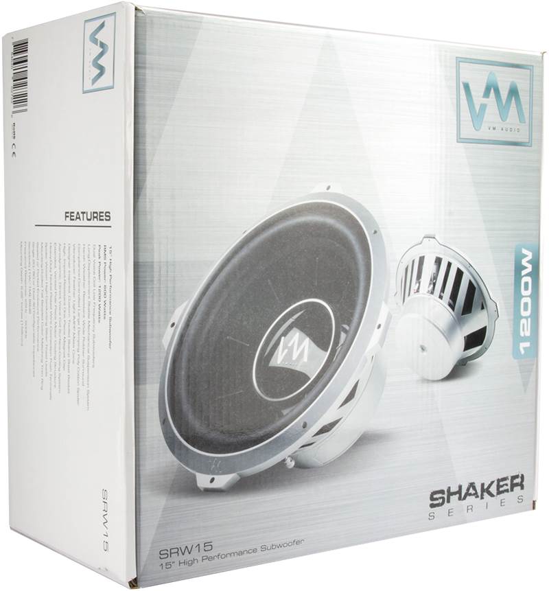 2 VM Audio SRW15 15" 2400W Car Subwoofers DVC 4 Ohm + EXA2400.2 Amp + Wiring Kit