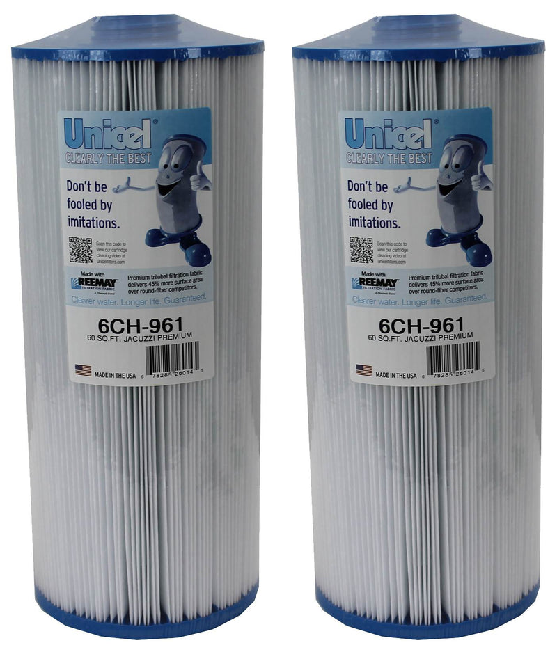 2) New Unicel 6CH-961 Replacement Pool Spa Filter Cartridges 60 Sq Ft PJW60TL