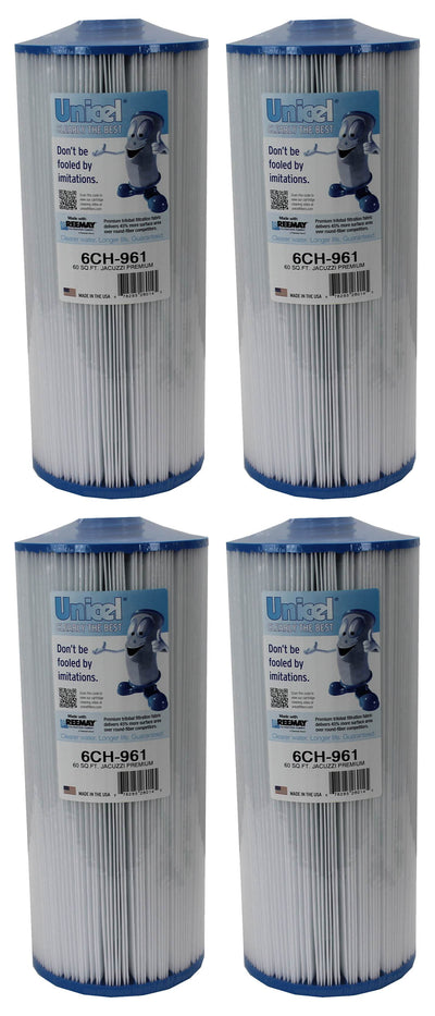 4) New Unicel 6CH-961 Replacement Pool Spa Filter Cartridges 60 Sq Ft PJW60TL