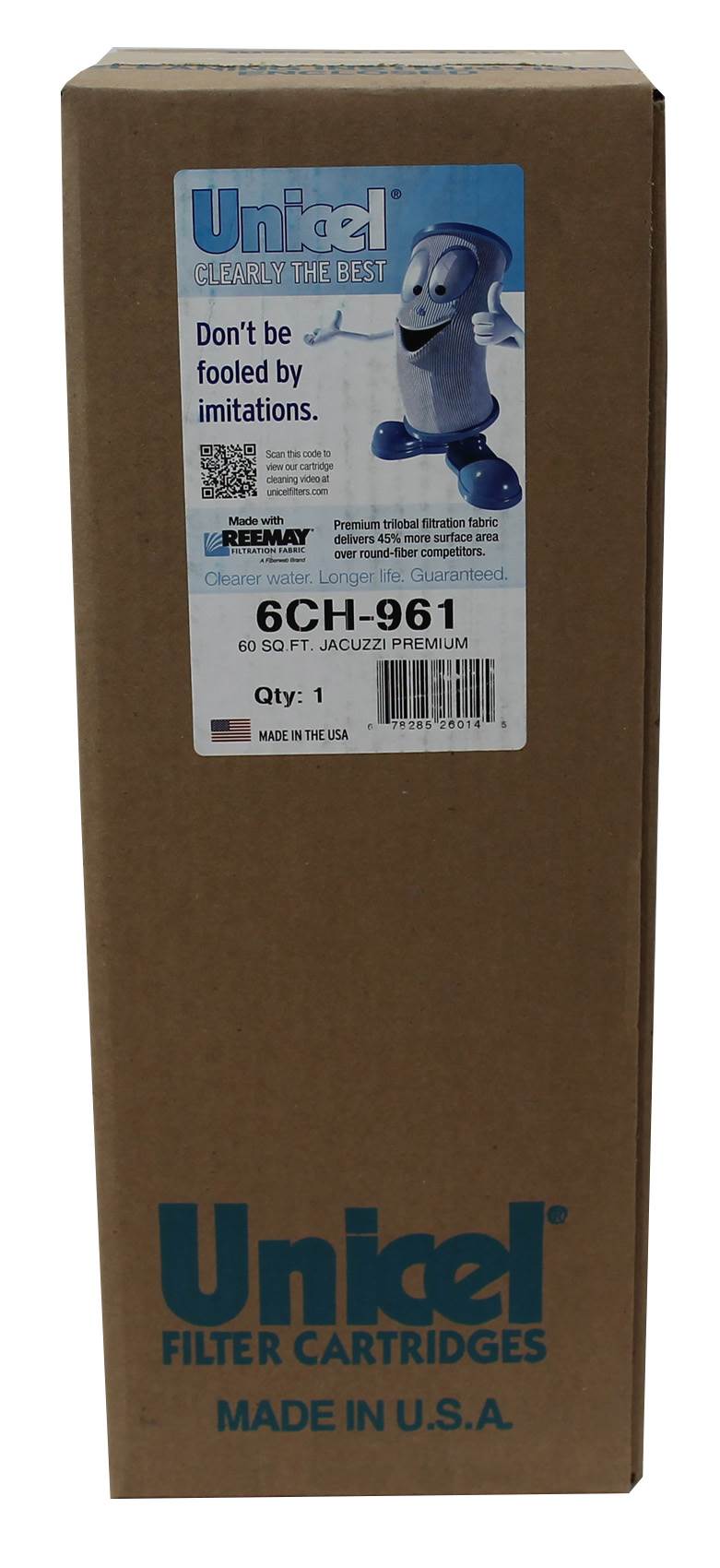 4) New Unicel 6CH-961 Replacement Pool Spa Filter Cartridges 60 Sq Ft PJW60TL