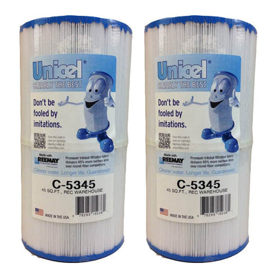 2) Unicel C-5345 Spa Replacement Cartridges Filter 45 Sq Ft Warehouse Waterway