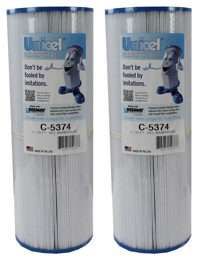 2) Unicel C-5374 Spa Replacement Cartridge Filters 65 Sq Ft Rec Warehouse S2/G2