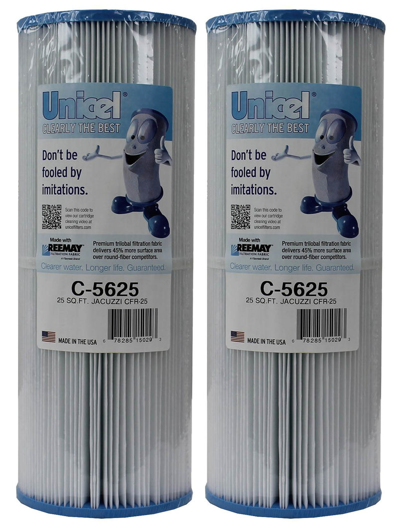 New Unicel C-5625 Spa Replacement Cartridge Filters 25 Sq Ft Spa CFR-25 (2 Pack)