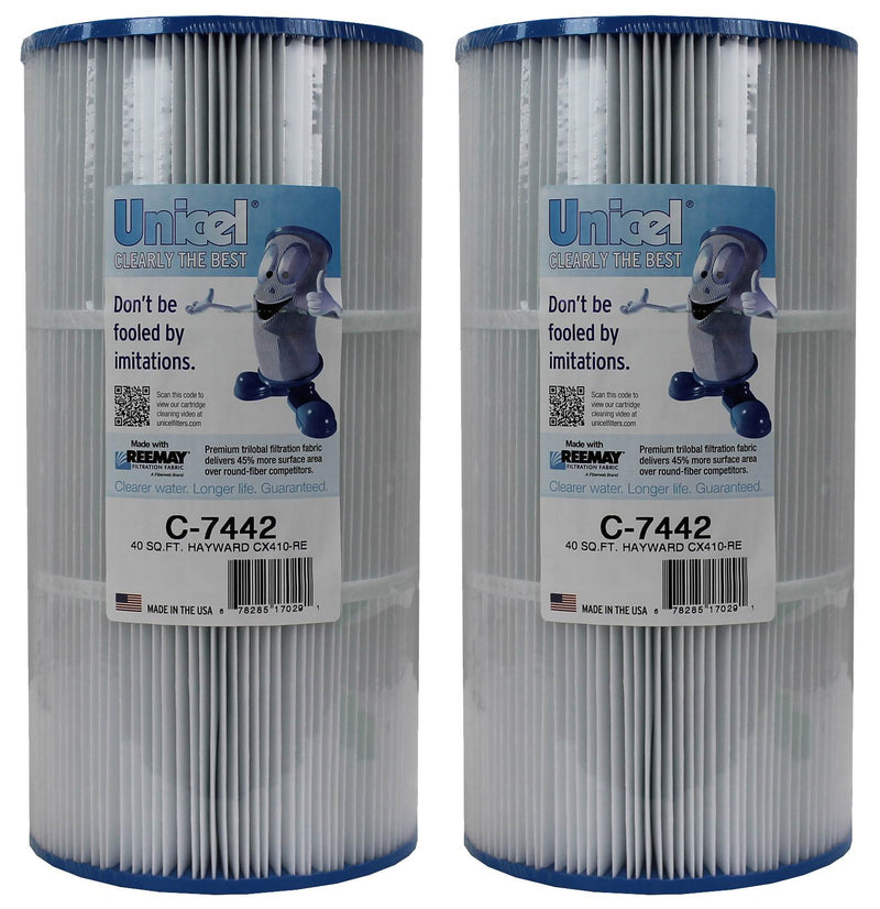 Unicel C-7442 Replacement 40 Sq Ft Pool Filter Cartridge, 120 Pleats (2 Pack)