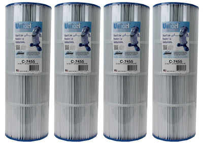 4) Unicel C-7455 Spa Replacement Cartridge Filters 55 Sq Ft Hayward C550 PA55