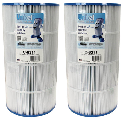 2) New Unicel C-8311 Spa Replacement Cartridge Filters 100 Sq Ft Hayward Xstream