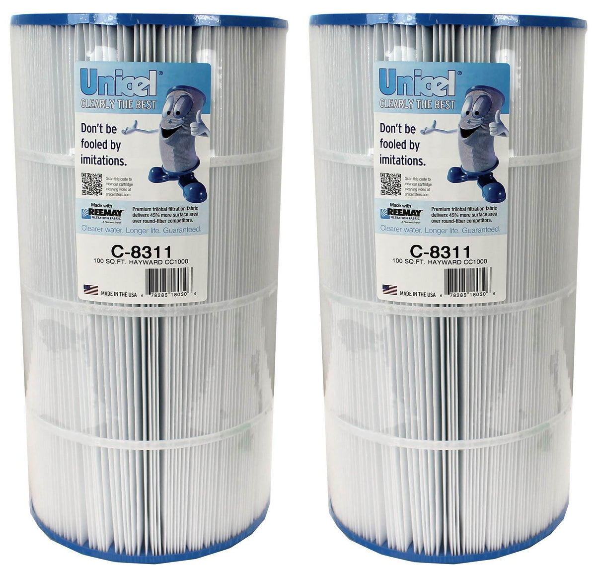 New Unicel C-8311 Spa Replacement Cartridge Filter Hayward Xstream (2 Pack)