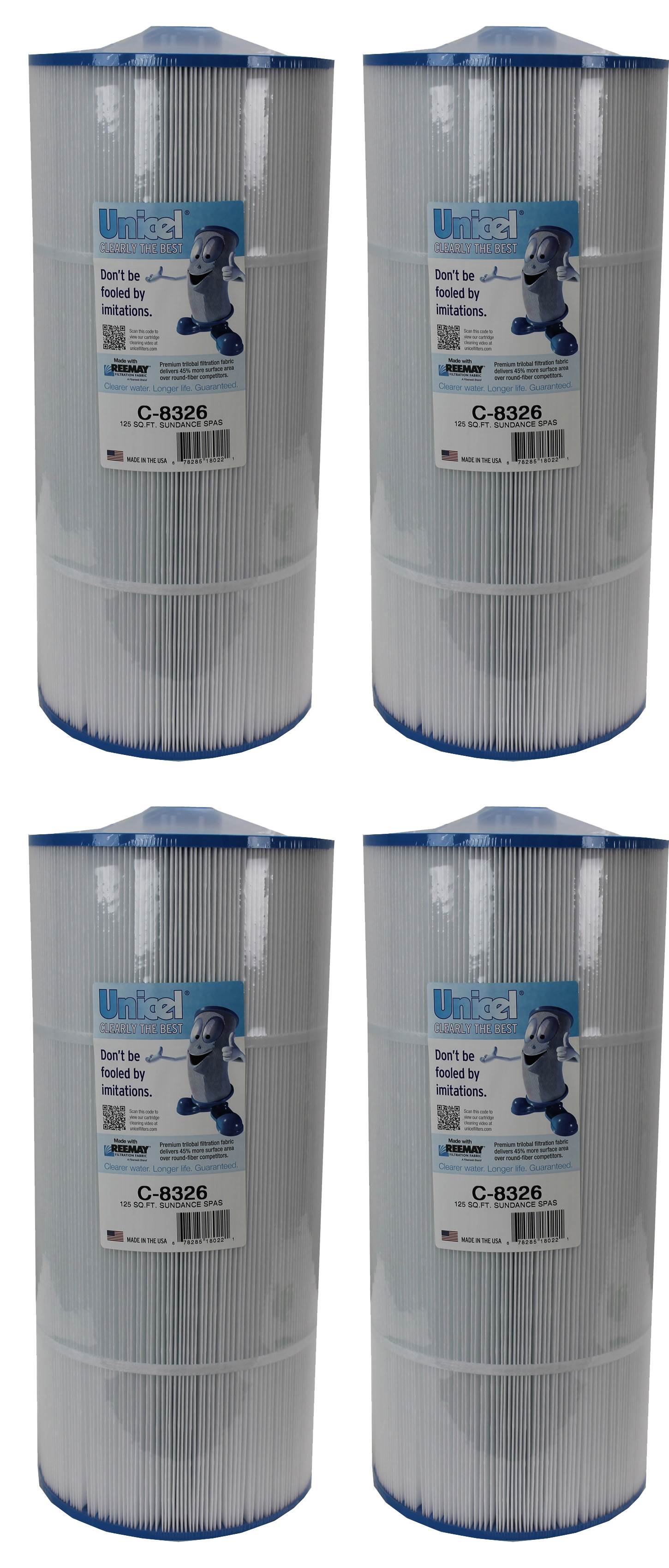 Unicel C-8326 Pool Replacement Cartridge Filter 125 Sq Ft Sundance Spas (4 Pack)