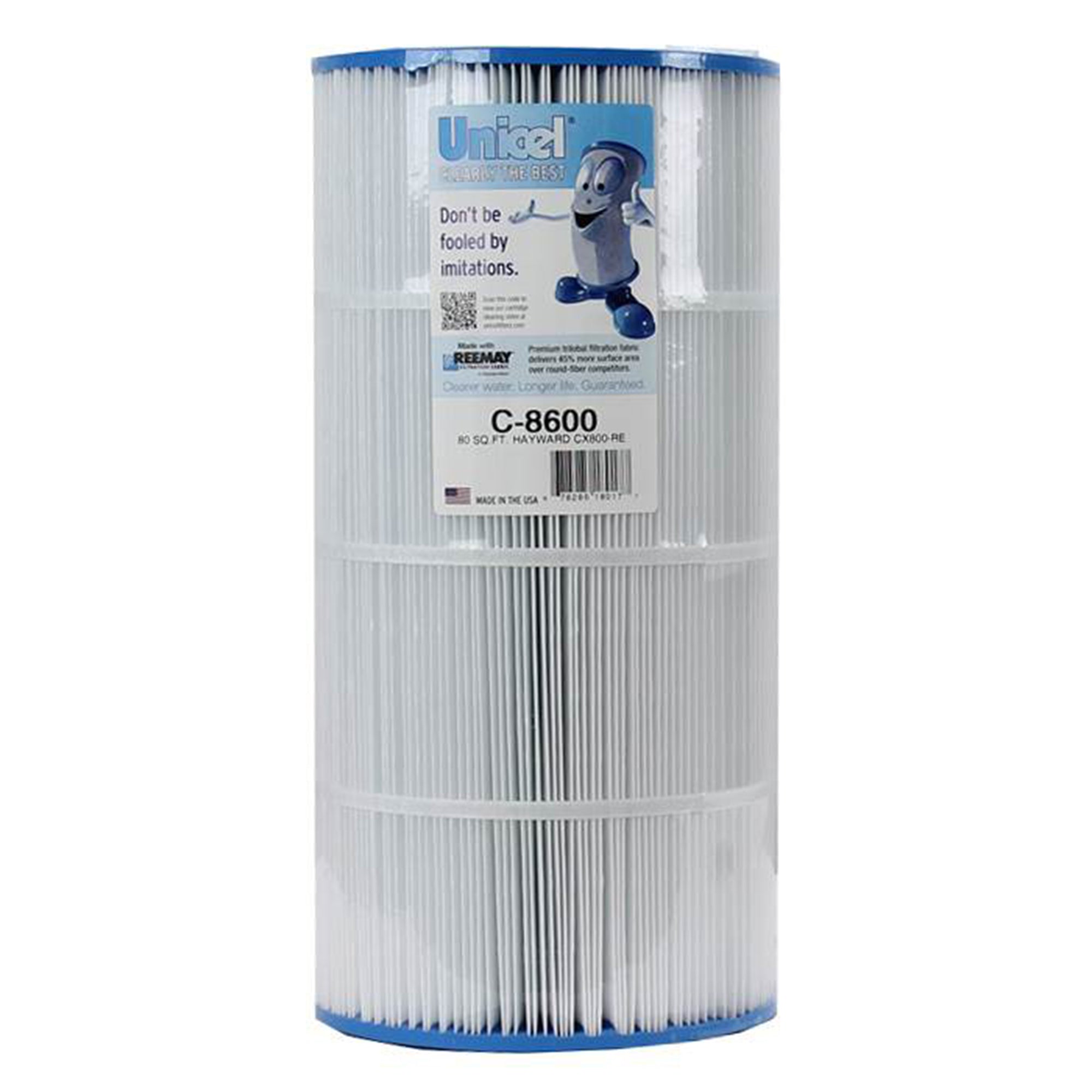 Unicel C-8600 Replacement 75 Sq Ft Pool Spa Filter Cartridge, 153 Pleats, 2 Pack