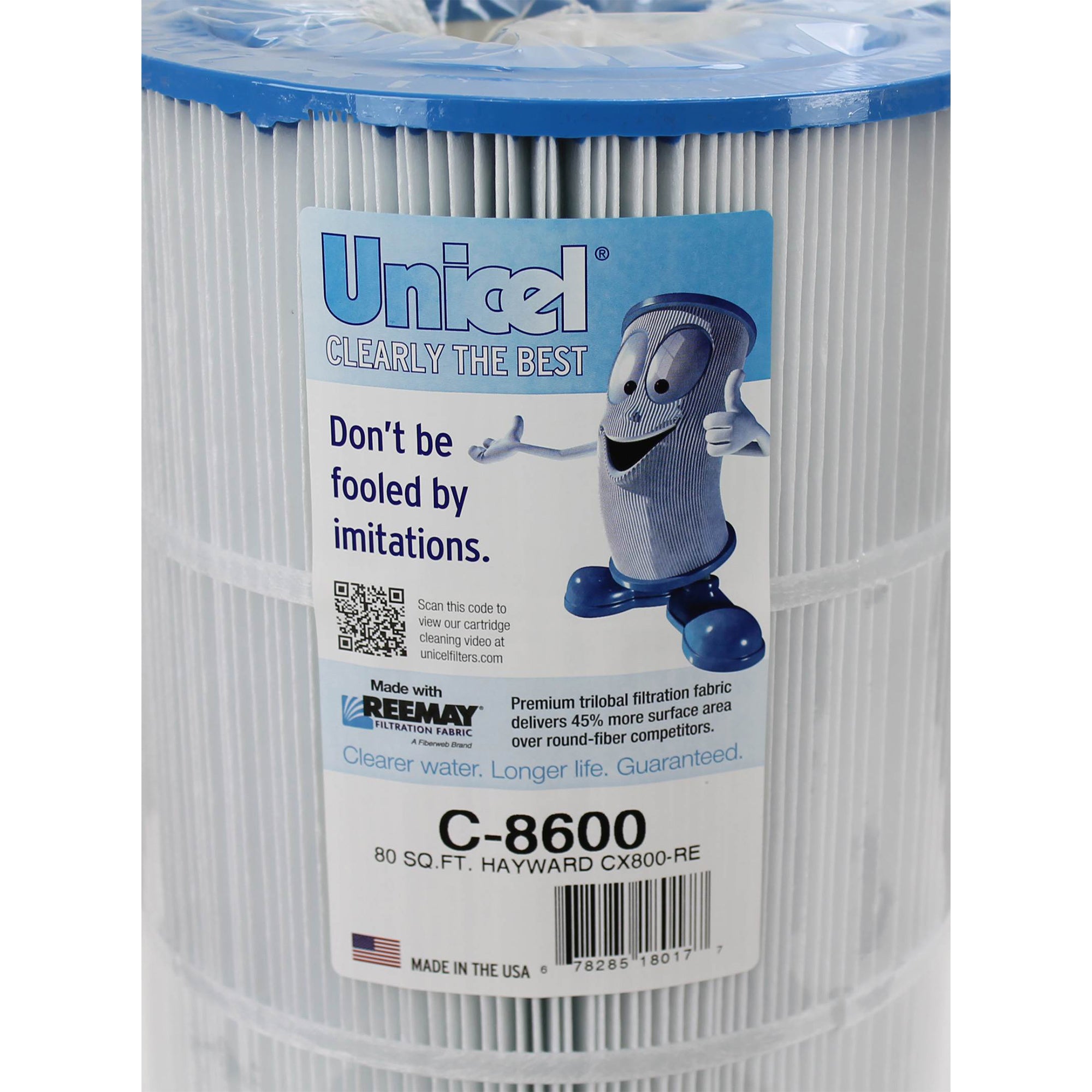 Unicel C-8600 Replacement 75 Sq Ft Pool Spa Filter Cartridge, 153 Pleats, 2 Pack