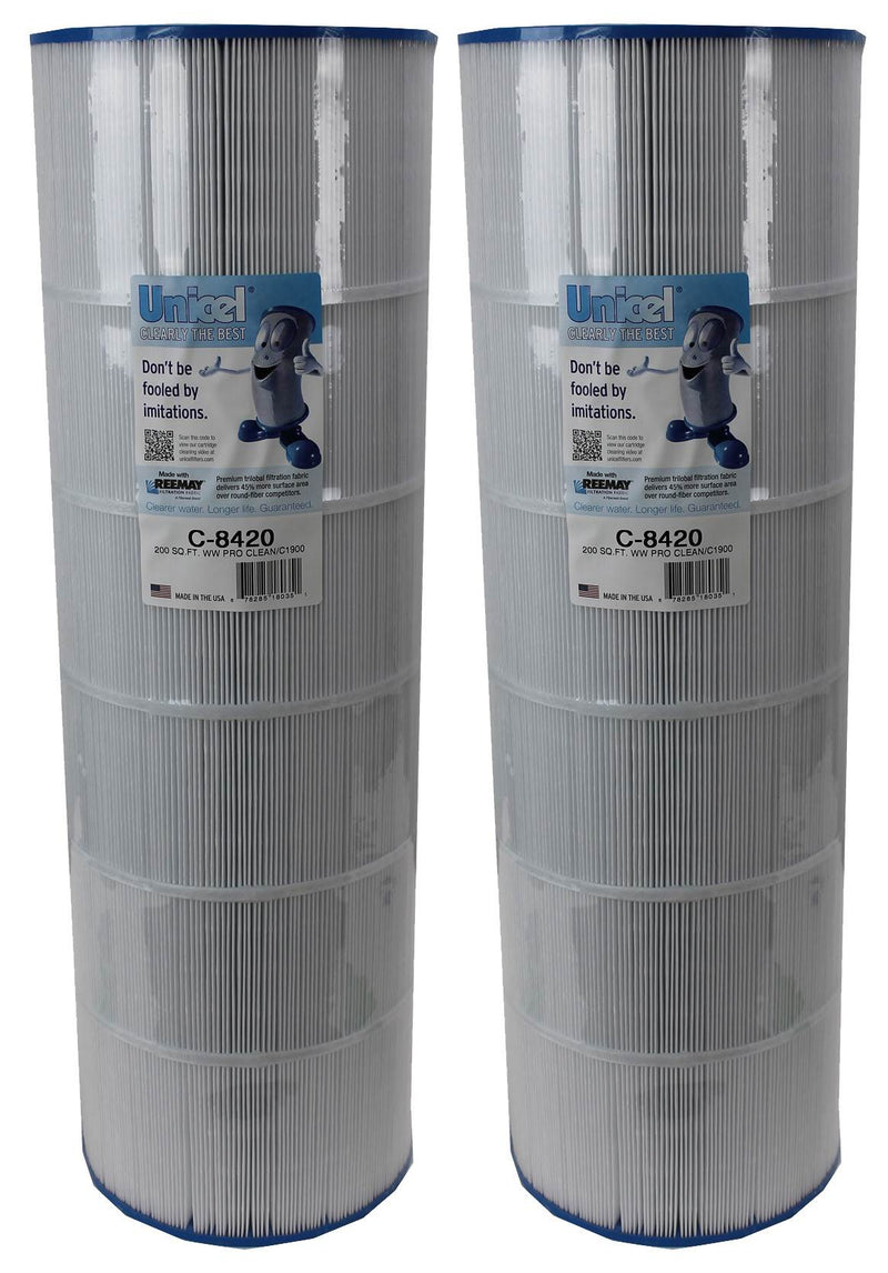 2) NEW Unicel C-8420 Spa Pool Replacement Cartridge Filters 200 Sq Ft Hayward