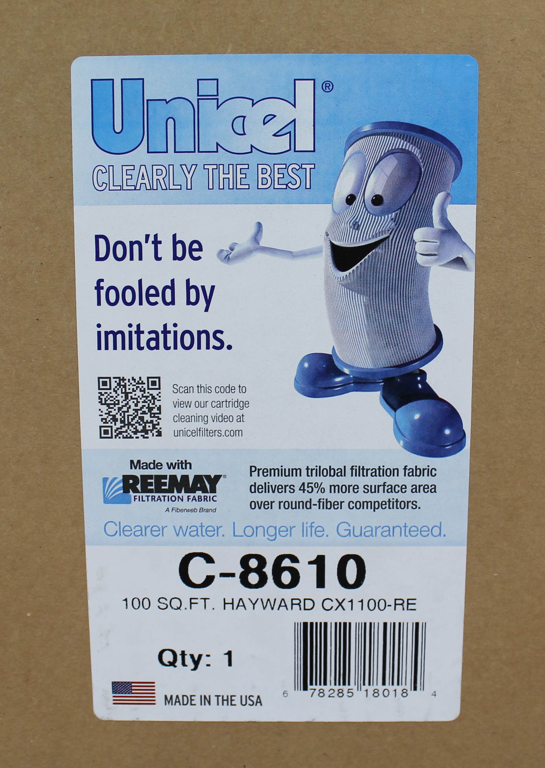4) Unicel C-8610 Hayward Star Clear II CX1100 Filter Cartridges PA100 FC-1290