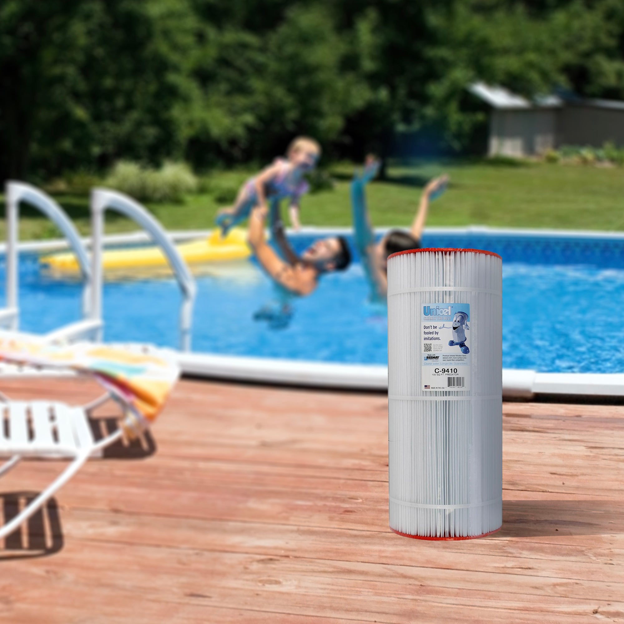 Unicel C-9410 Replacement 100 Sq Ft Pool Filter Cartridge, 155 Pleats, 2 Pack - VMInnovations