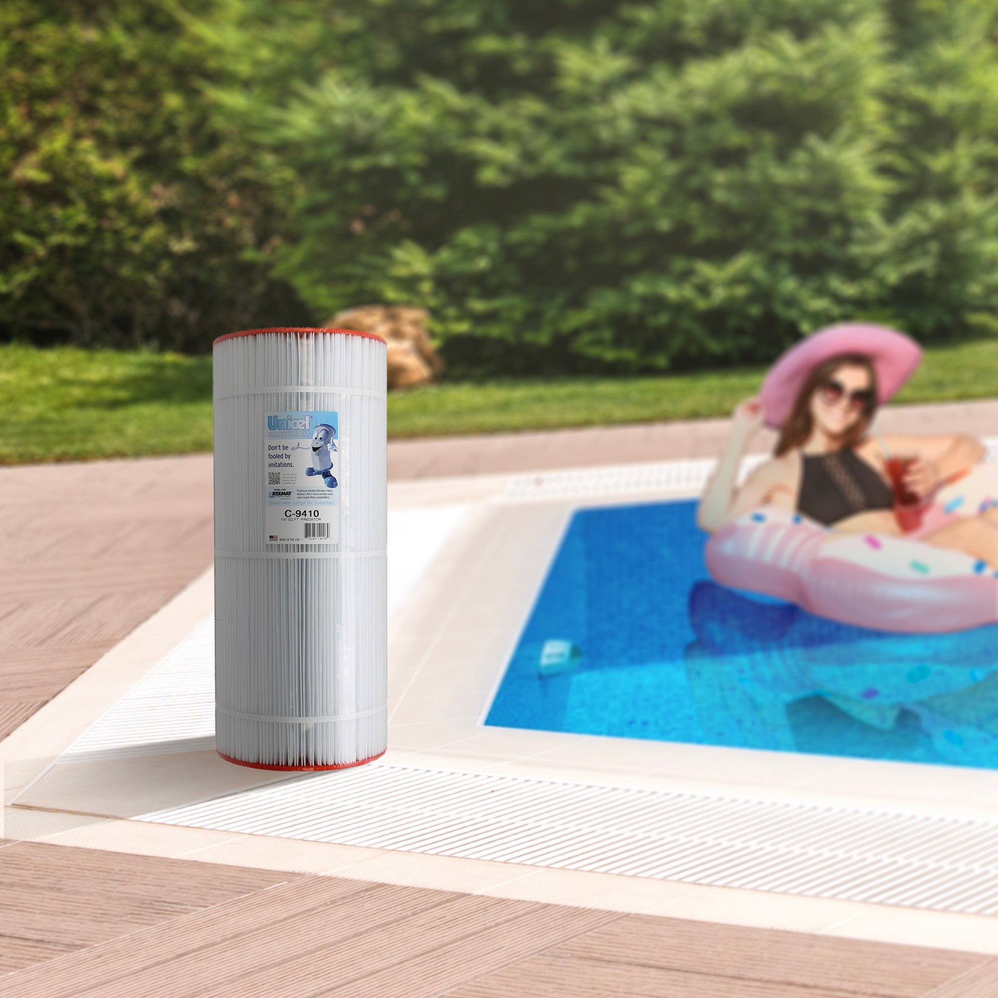 Unicel C-9410 Replacement 100 Sq Ft Pool Filter Cartridge, 155 Pleats, 2 Pack - VMInnovations