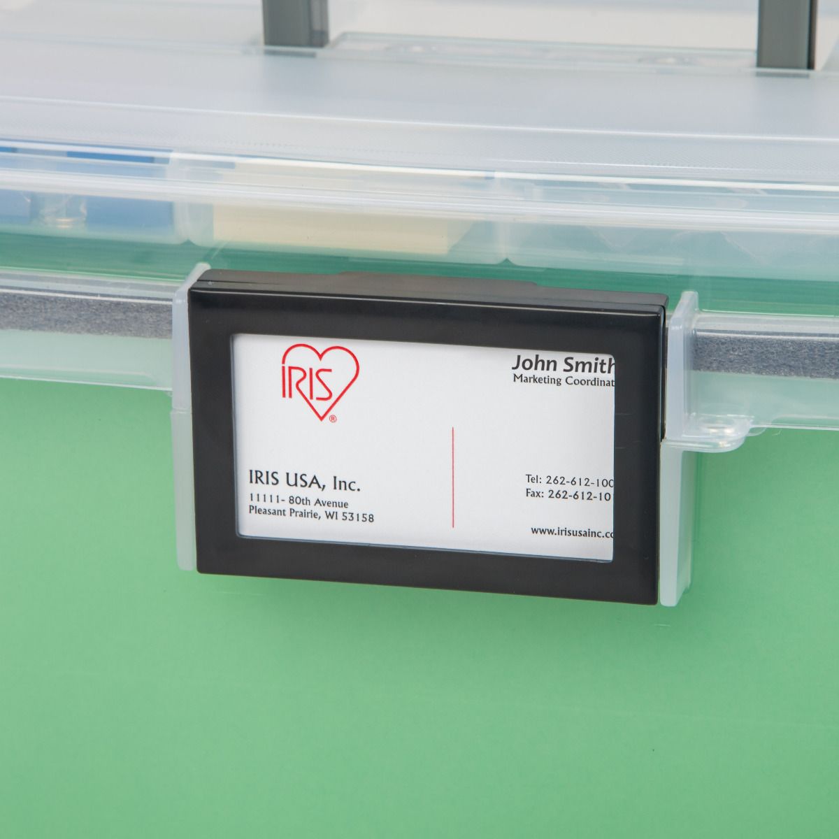 IRIS USA 19 Quart Letter Size Weathertight File Box, Clear (4 Pack) (Open Box)