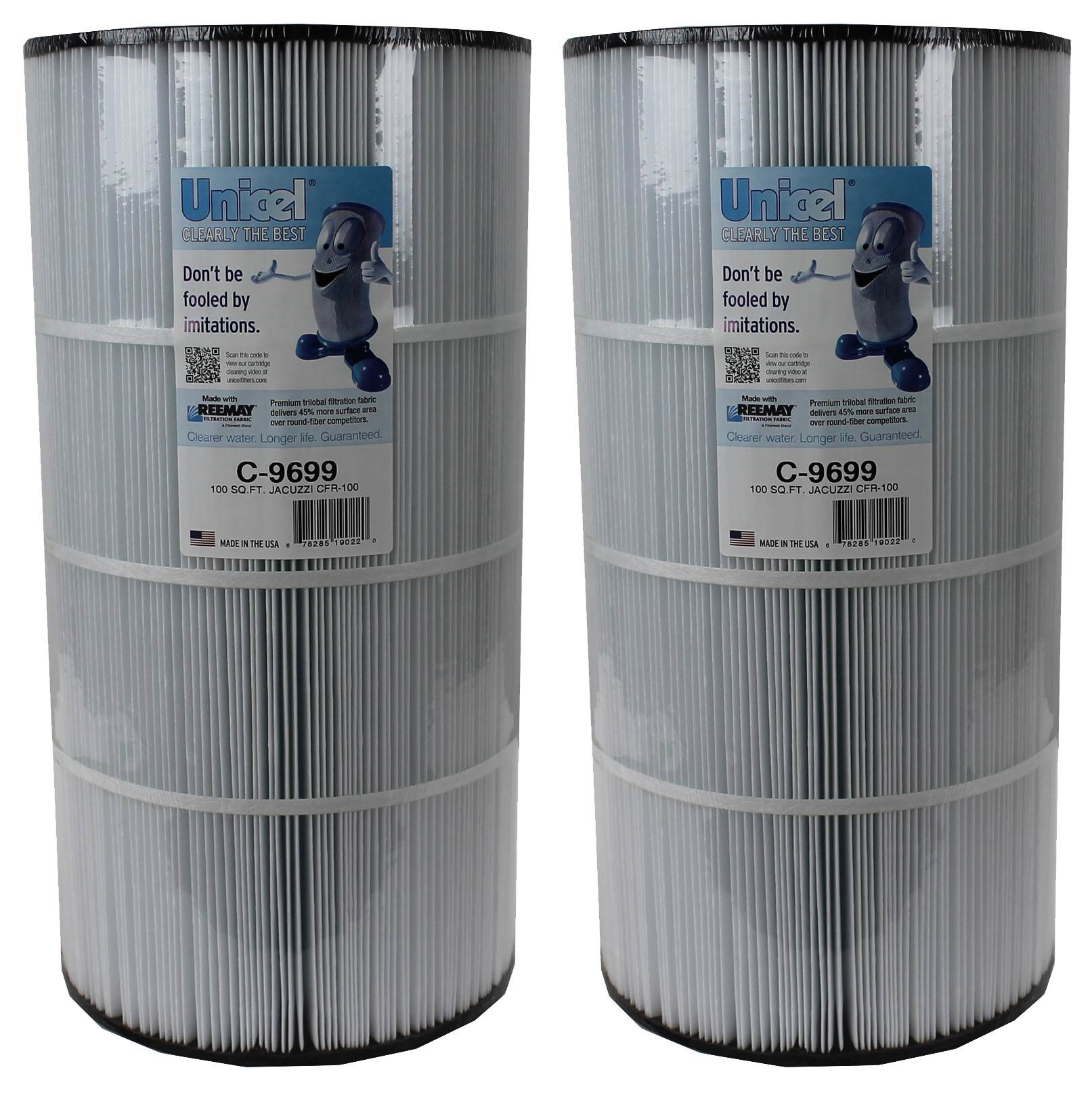 2) NEW Unicel C-9699 Spa Replacement 100 Sq Ft Filter Cartridges FC-1490