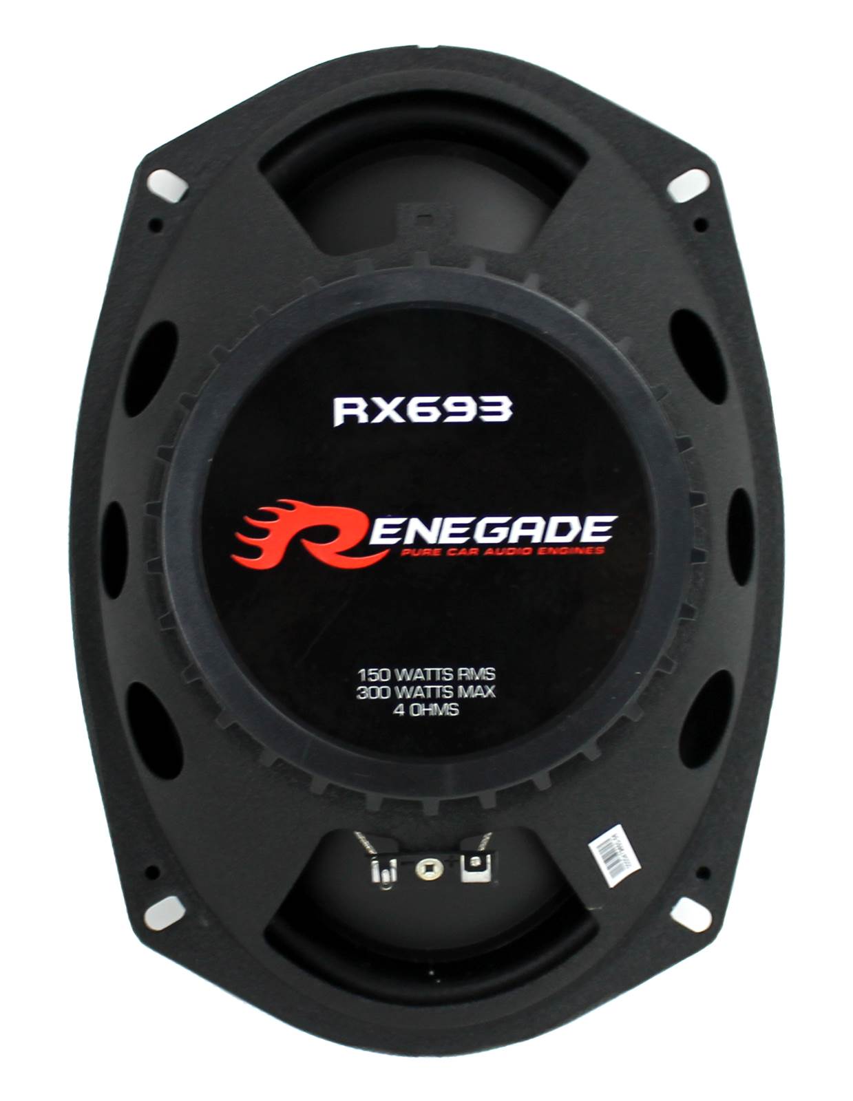 2) Renegade RX693 6x9" 300W Car Speakers + 2) QTW6X9 Angled 6x9" Speaker Box