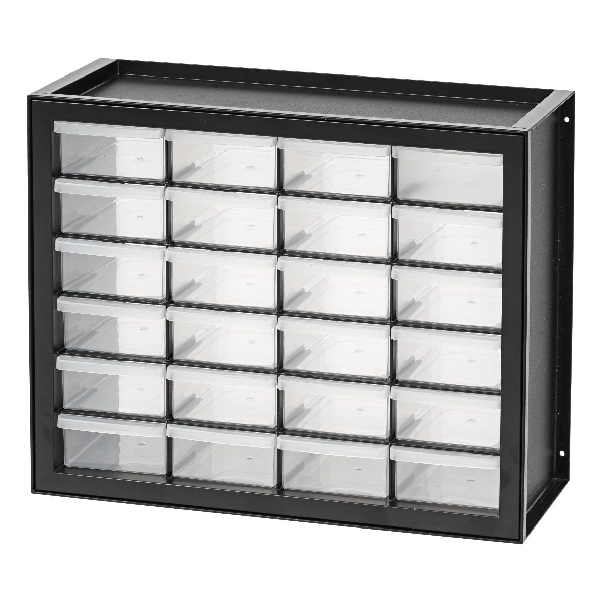 IRIS USA 24 Drawer Parts and Hardware Cabinet Storage Organizer, Black