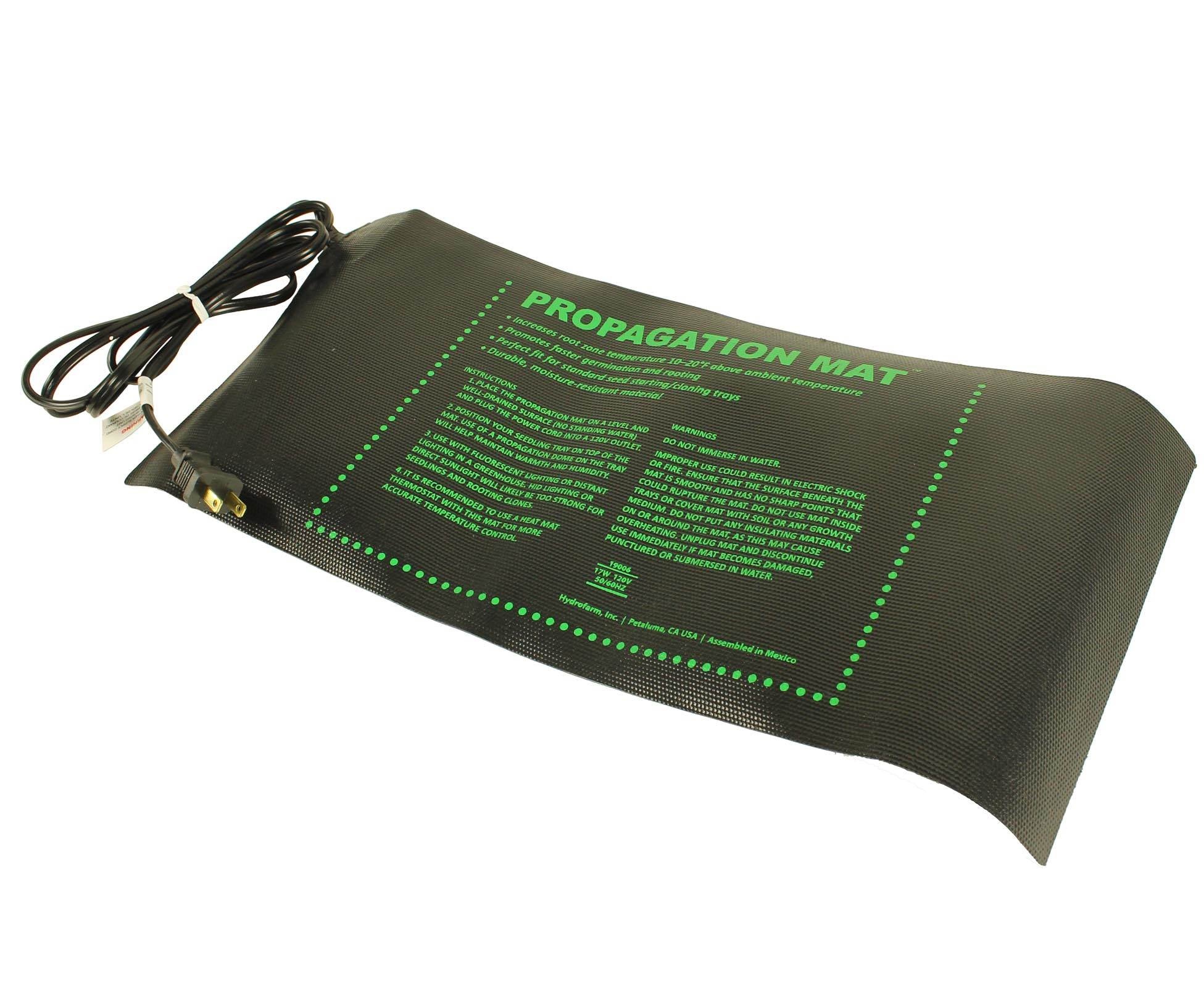 17W Seedling Heat Mat + Hydrofarm MTPRTC Temp Controller & JSV2 Lighting System