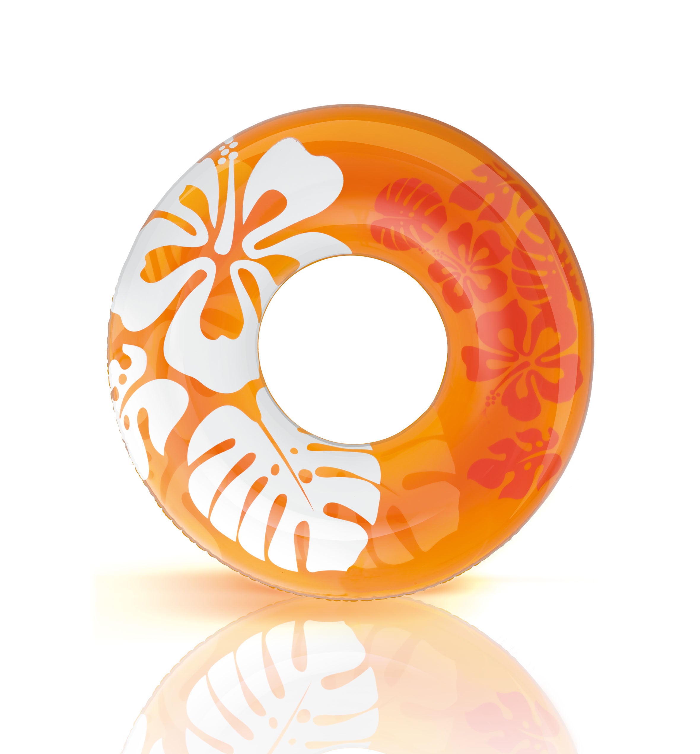 Intex 36 Inch Transparent Inflatable Round Swimming Pool Ring Float (2 Pack)
