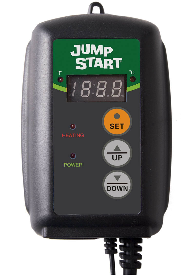 Hydrofarm MT10006 + MTPRTC Jump Start Hydroponic Heat Mat and Temp Controller