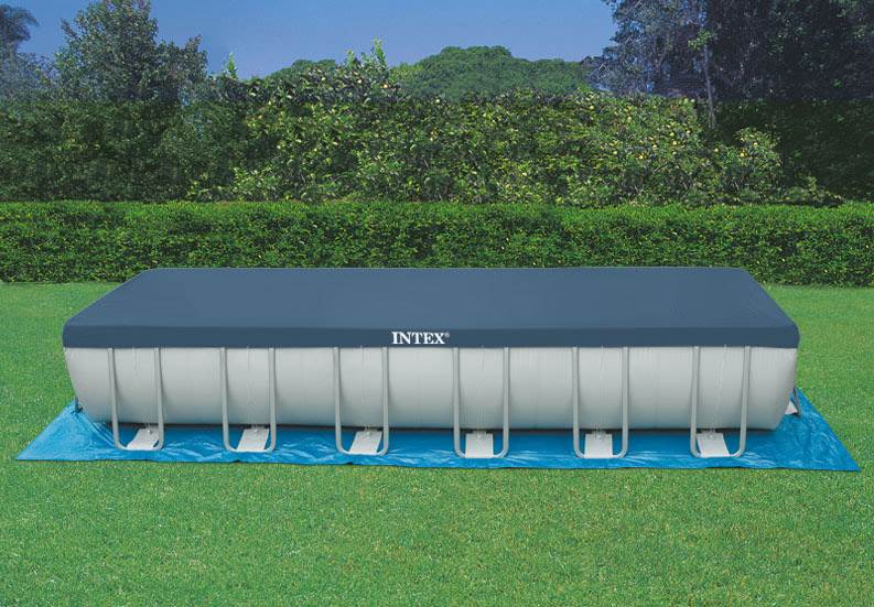 Intex 24' x 12' x 52" Ultra Frame Rectangular Swimming Pool Set | 26365EH - VMInnovations