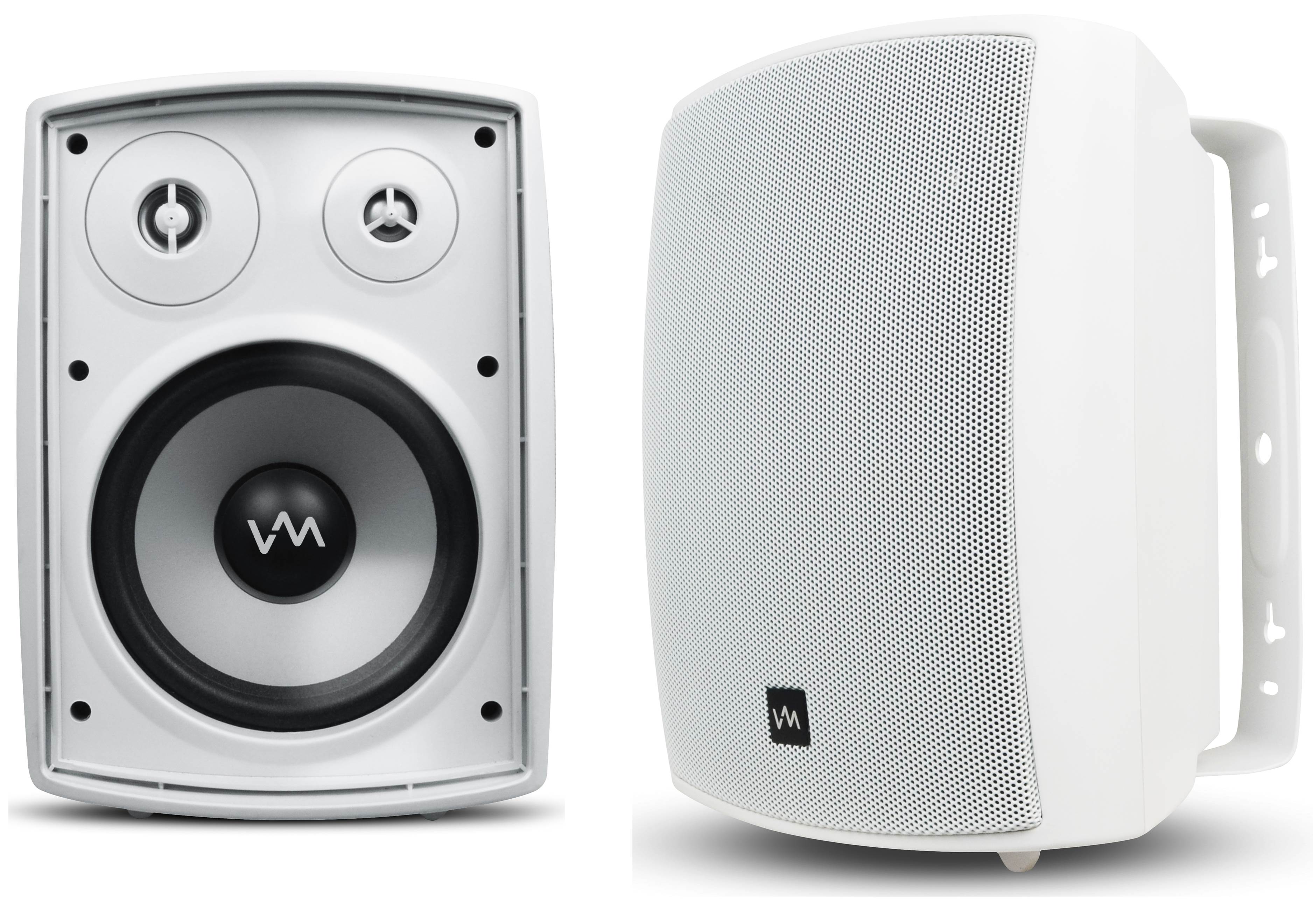 4) VM Audio SR-WOD6 White Waterproof Indoor/Outdoor Patio Porch Speakers (Four)