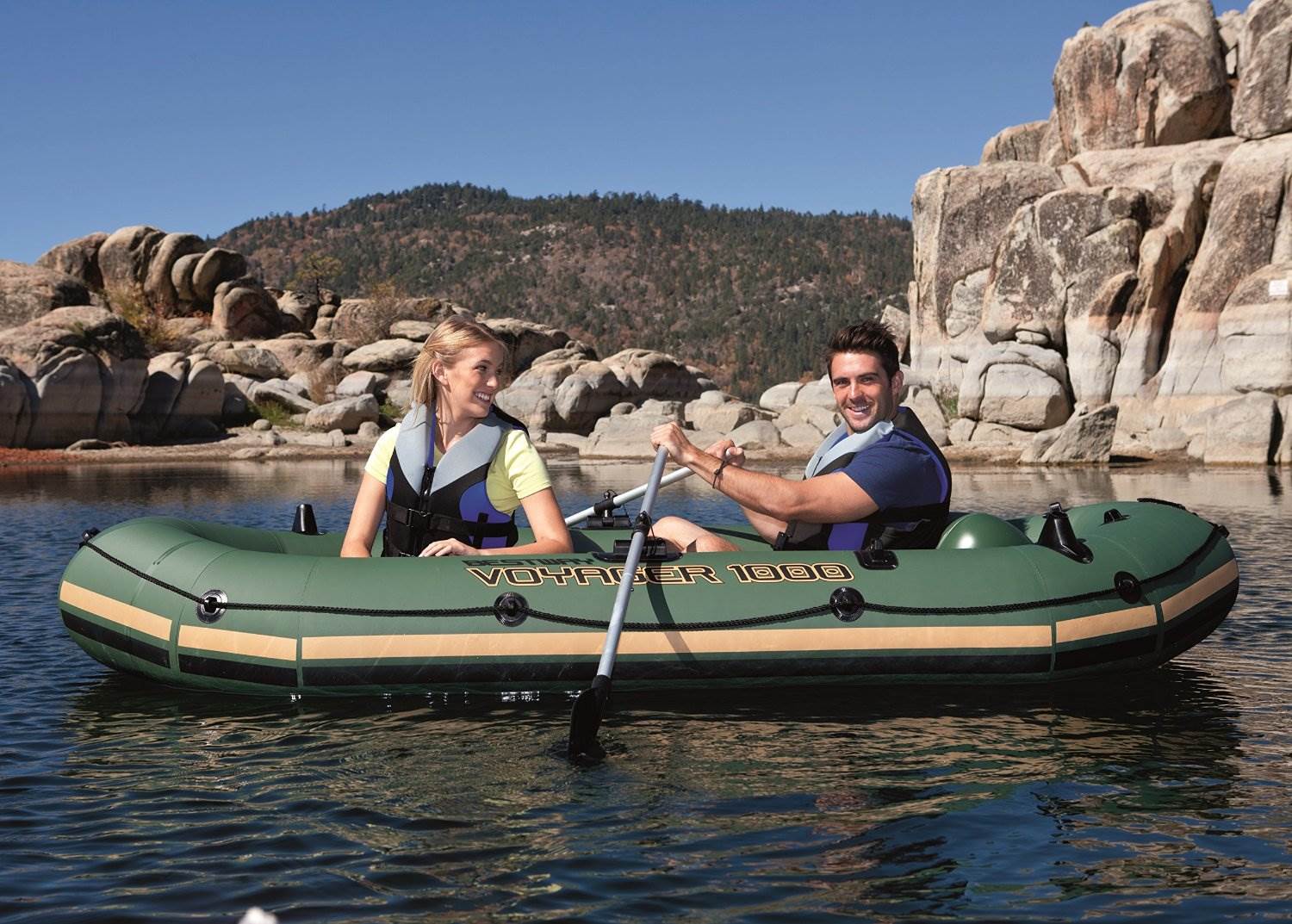 Bestway Hydro Force 115" x 50" Voyager 1000 Inflatable Boat/Raft (Used)