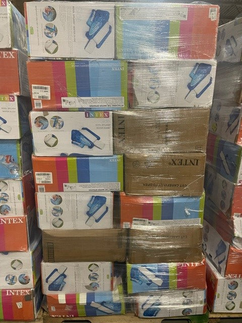 BULK Intex Kool Splash Inflatable Pool Water Slide (Pallet of 32) (For Parts)