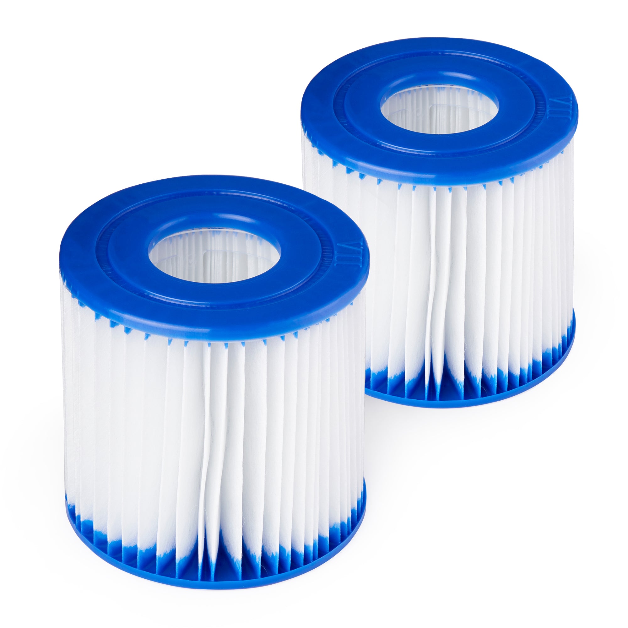 Bestway Swimming Pool Filter Pump Replacement Cartridge Type VII and D (2 Pack) - VMInnovations