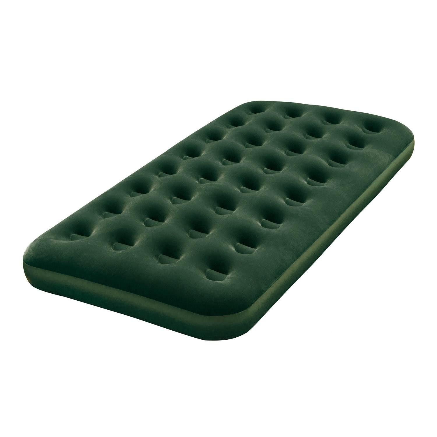 Bestway Inflatable Flocked Camping Airbed Mattress w/ Air Pump - Twin (Open Box)