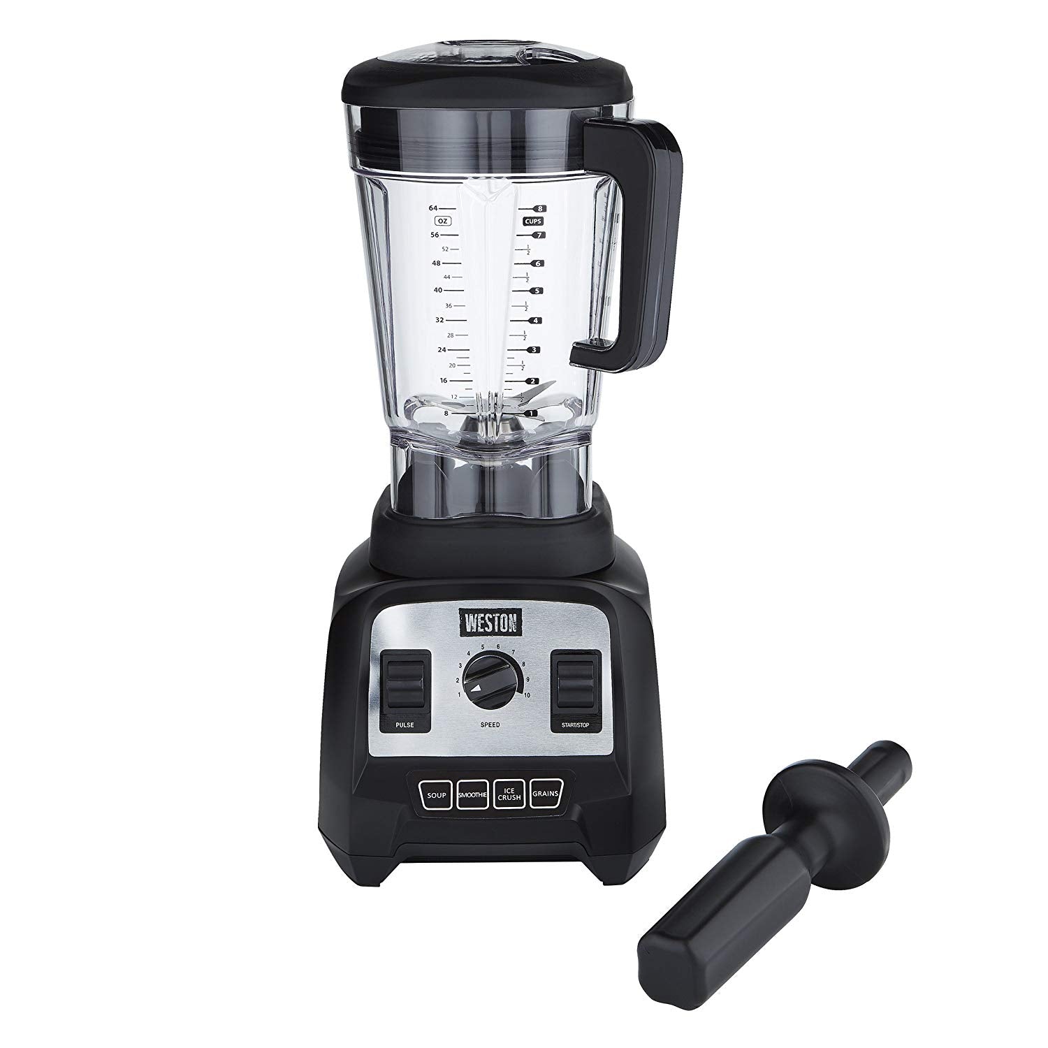 Weston 64 Oz Countertop Blender, Mini Recipe Book, & Blender Bible Recipe Book - VMInnovations