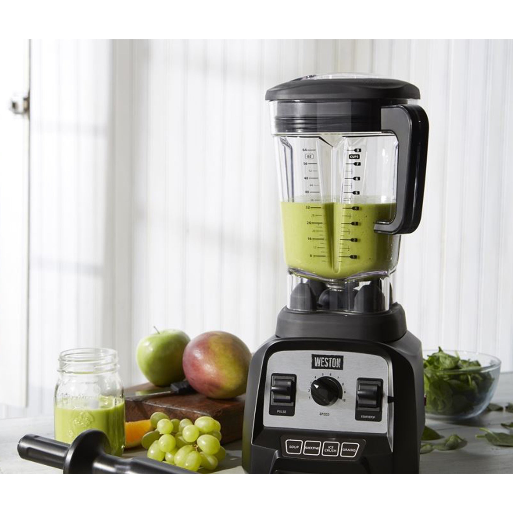 Weston 64 Oz Countertop Blender, Mini Recipe Book, & Blender Bible Recipe Book - VMInnovations