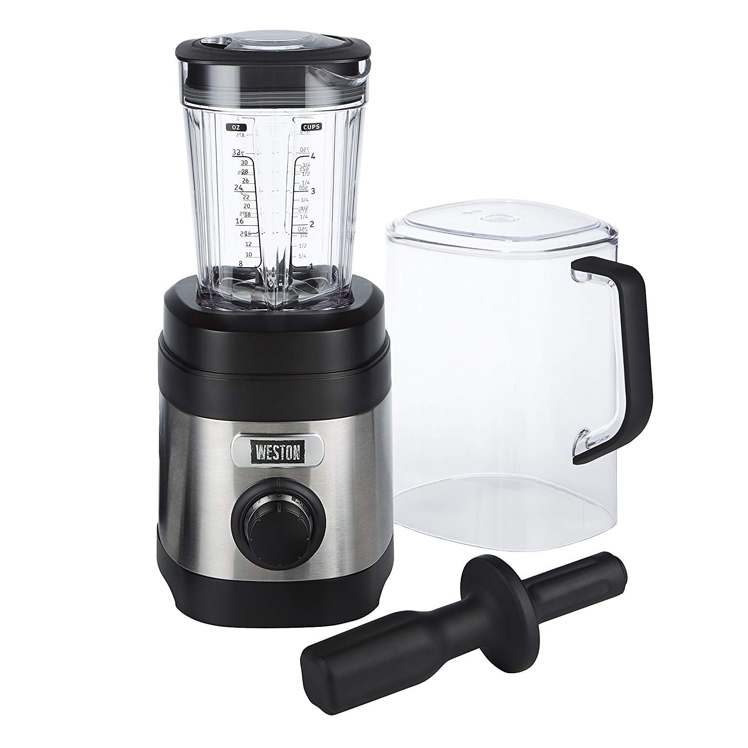 Weston 58917 32 Oz Dishwasher Safe Kitchen Blender & 175 Baby Food Recipe Book